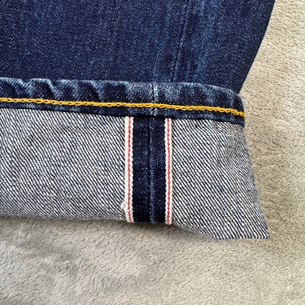 RRL Ralph Lauren Japan Woven Selvedge Denim Straight Leg Jeans Made in USA 32x32 - Picture 12 of 16